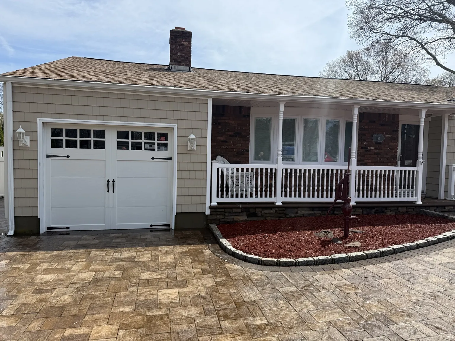 Exterior cleaning result at a Long Island home