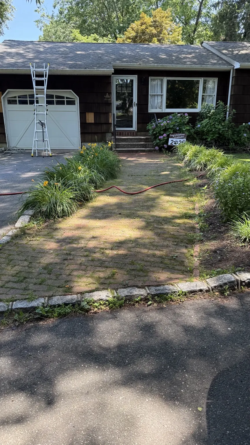 Before exterior cleaning